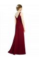 Burgundy A-Line V-Neck Long Bridesmaid Dress / Evening Dress York