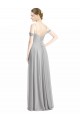 Low Back Silver A-Line Sweetheart Long Bridesmaid Dress York
