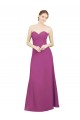 Low Back Wild Berry A-Line Sweetheart Long Bridesmaid Dress York