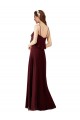 Burgundy Gold A-Line Spaghetti Straps Long Bridesmaid Gowns York