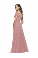 V-Back Dusty Pink A-Line V-Neck Long Bridesmaid Dress / Evening Dress York