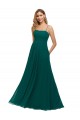 Low Back Hunter A-Line Square Neck Long Bridesmaid Dress York