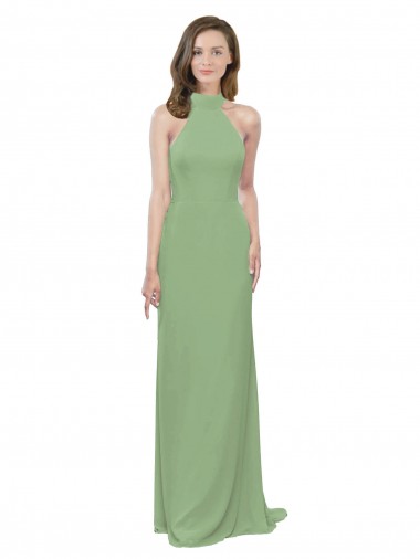 Seagrass A-Line High Neck Long Formal Dress / Bridesmaid Dress York