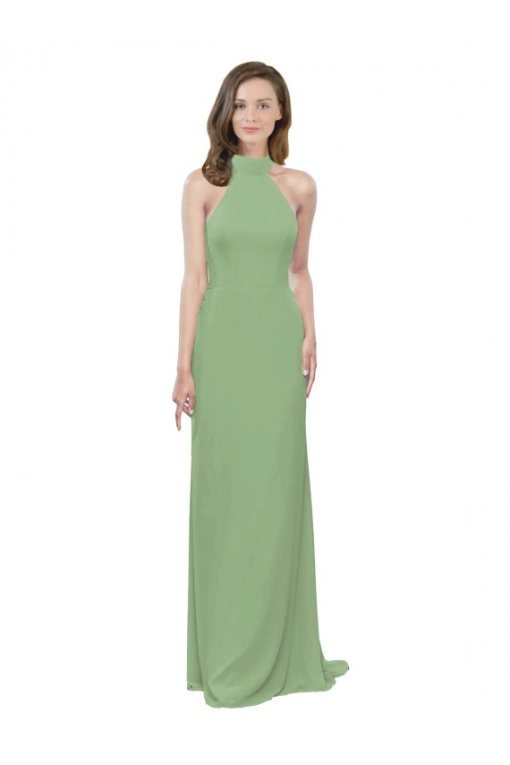 Seagrass A-Line High Neck Long Formal Dress / Bridesmaid Dress York