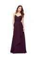 Grape A-Line V-Neck Long Bridesmaid Dress / Formal Dress York