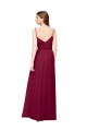 Grape A-Line V-Neck Long Bridesmaid Dress / Formal Dress York