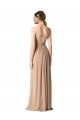 Open Back Red A-Line V-Neck Long Bridesmaid Dress / Formal Dress York