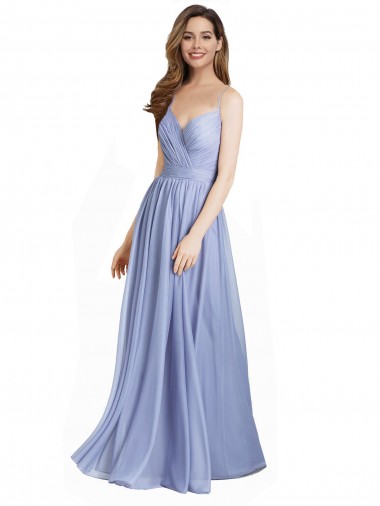 Open Back A-Line Sweetheart Sleeveless Long Bridesmaid Dress / Evening Dress York