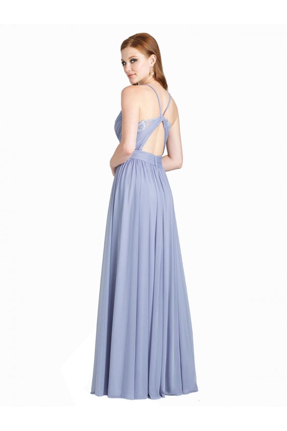 Open Back A-Line Sweetheart Sleeveless Long Bridesmaid Dress / Evening Dress York