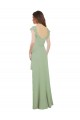 Low Back Smoke Green A-Line Sweetheart Long Bridesmaid Dress / Formal Dress York