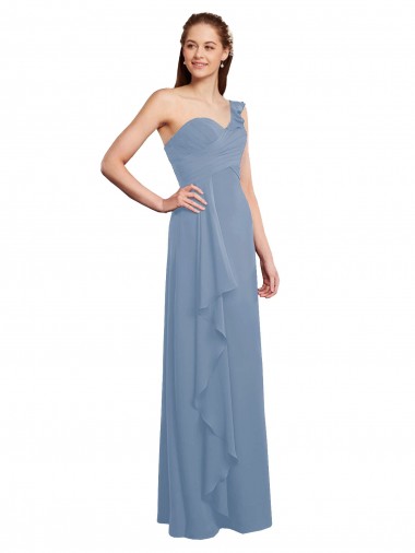 Dusty Blue A-Line Sweetheart Long Formal Dress / Bridesmaid Dress York