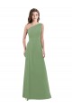 Seagrass A-Line One Shoulder Long Bridesmaid Dress York