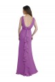 Low Back Dahlia A-Line V-Neck Long Bridesmaid Dress York