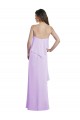 Low Back Lilac A-Line Scoop Neck Long Bridesmaid Dress / Evening Dress York