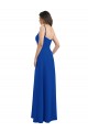 Low Back Royal Blue A-Line One Shoulder Long Bridesmaid Dress York