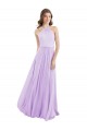 Lilac A-Line Halter Neck Long Bridesmaid Dress / Evening Dress York