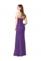 Low Back Plum Purple A-Line Strapless Long Bridesmaid Dress York