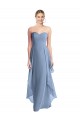 Dusty Blue A-Line Strapless Long Formal Dress / Bridesmaid Dress York