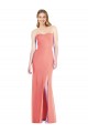 Desert Rose Trumpet Strapless Long Bridesmaid Dress York