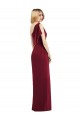 Olive Green Trumpet One Shoulder Long Bridesmaid Dress York