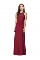 Burgundy Trumpet Halter Neck Long Bridesmaid Dress York
