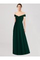 Ever Green A-Line V-Neck Long Formal Dress / Bridesmaid Dress York