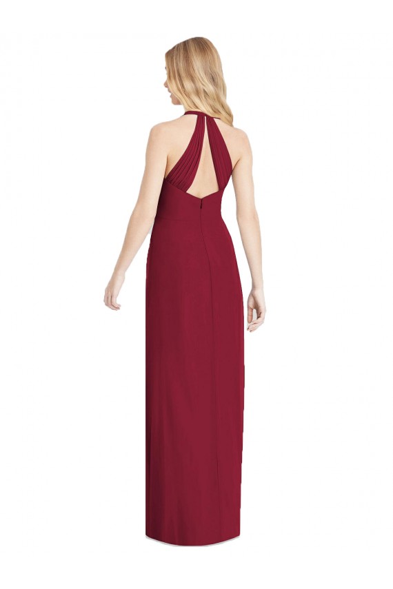 Desert Rose Trumpet V-Neck Long Formal Evening Gown / Bridesmaid Dress York