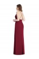 Open Back Hunter Mermaid V-Neck Long Bridesmaid Dress York