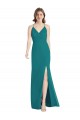 Open Back Hunter Mermaid V-Neck Long Bridesmaid Dress York