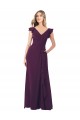 Grape A-Line V-Neck Long Formal Dress / Bridesmaid Dress York