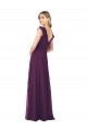 Grape A-Line V-Neck Long Formal Dress / Bridesmaid Dress York