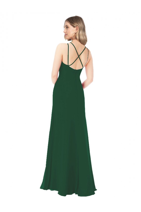 Dark Green A-Line Sweetheart Long Bridesmaid Dress York
