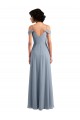 Dusty Blue A-Line V-Neck Long Formal Dress / Bridesmaid Dress York