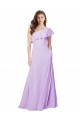 Lilac A-Line One Shoulder Long Bridesmaid Dress York