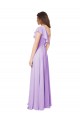 Lilac A-Line One Shoulder Long Bridesmaid Dress York
