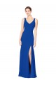Low Back Royal Blue Sheath Sweetheart Long Bridesmaid Dress / Evening Dress York