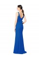 Low Back Royal Blue Sheath Sweetheart Long Bridesmaid Dress / Evening Dress York