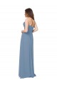 Low Back Dusty Blue A-Line Sweetheart Long Bridesmaid Dress / Evening Gowns York