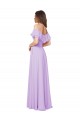 Low Back Lilac A-Line Strapless Long Bridesmaid Dress York
