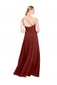 Burgundy A-Line One Shoulder Long Formal Dress / Bridesmaid Dress York