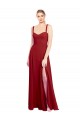 Red A-Line Sweetheart Long Bridesmaid Dress York