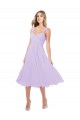 Lilac A-Line Sweetheart Midi Length High Low Bridesmaid Dress York