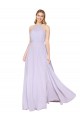 Lilac A-Line High Neck Long Formal Evening Gown / Prom Dress / Bridesmaid Dress York