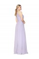 Lilac A-Line High Neck Long Formal Evening Gown / Prom Dress / Bridesmaid Dress York