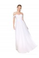 White A-Line High Neck Long Formal Evening Gown / Prom Dress / Bridesmaid Dress York