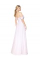 White A-Line High Neck Long Formal Evening Gown / Prom Dress / Bridesmaid Dress York