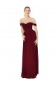Burgundy Mermaid High Neck Long Formal Dress / Bridesmaid Dress York