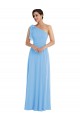 Periwinkle Trumpet One Shoulder Long Semi Formal Evening Dress / Bridesmaid Dress York