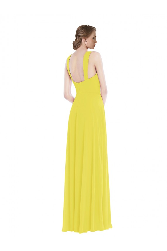 Yellow A-Line Sweetheart Long Semi Formal Evening Dress / Bridesmaid Dress York