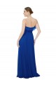 Royal Blue A-Line Strapless Long Bridesmaid Dress York